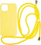 Mobile Origin Lanyard Case iPhone 14 Pro Yellow  LYC-S-YLW-14PRO