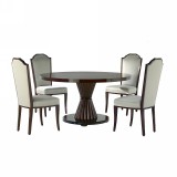 MobilSedia Cristel kerek étkezőasztal tanganyika fa fedlappal