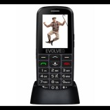 MOBILTELEFON készülék EVOLVEO EP-550 Easy Phone (Black) Nagy gomb és kijelző, vészhívó gomb! (11000614) (11000614) - Mobiltelefonok