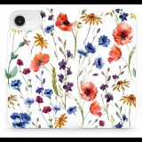 Mobiwear Apple iPhone 16e flip tok - mezei virágok (5906511807471)