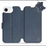 Mobiwear Apple iPhone 16e kék bőr flip tok (5906511807174)