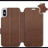 Mobiwear Apple iPhone X barna flipes bőr tok (5903226496112)