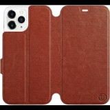 Mobiwear Flip case for Apple iPhone 11 Pro in Brown&Gray with grey interior (5903226976652)