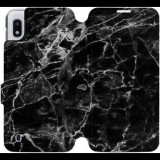 Mobiwear Flip case for Samsung Galaxy A10 - V056P Black Marble (5903226879236)