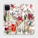 Mobiwear Flip case for Samsung Galaxy A12 - MP01S Blooming meadow (5903516753307)