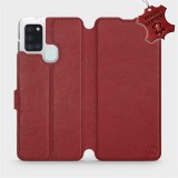 Mobiwear Flip case for Samsung Galaxy A21S - Dark Red - Leather - Dark Red Leather (5903516287369)