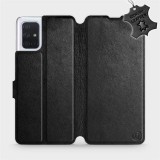 Mobiwear Flip case for Samsung Galaxy A71 - Black - Leather - Black Leather (5903516147946)