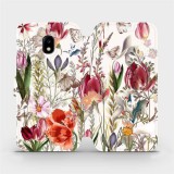 Mobiwear Flip case for Samsung Galaxy J3 2017 - MP01S Blossoming meadow (5903516753635)