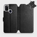Mobiwear Flip case for Samsung Galaxy M21 - Black - Leather - Black Leather (5903516245727)