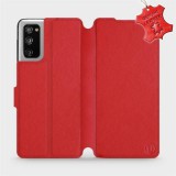 Mobiwear Flip case for Samsung Galaxy S20 FE - Red - leather - Red Leather (5903516466979)