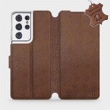 Mobiwear Flip case for Samsung Galaxy S21 Ultra 5G - Brown - Leather - Brown Leather (5903516620487)