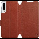 Mobiwear Flip case for Xiaomi Mi A3 in Brown&Gray with grey interior (5903226952441)