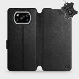 Mobiwear Flip case for Xiaomi POCO X3 NFC - Black - Black Leather (5903516393275)