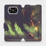 Mobiwear Flip case for Xiaomi Poco X3 Pro - VA08P Monster and boy with a torch (5903516704392)