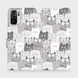 Mobiwear Flip case for Xiaomi Redmi Note 10S - M099P Cats (5903516660254)