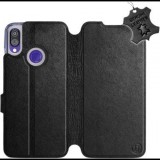 Mobiwear Flip case for Xiaomi Redmi Note 7 - Black - Black Leather (5903226830091)