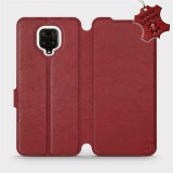 Mobiwear Flip case for Xiaomi Redmi Note 9 Pro - Dark Red - Dark Red Leather (5903516248544)