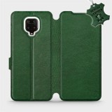 Mobiwear Flip case for Xiaomi Redmi Note 9 Pro - Green - leather - Green Leather (5903516248551)