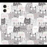 Mobiwear Flip mobile case for Apple iPhone 11 - M099P Cats (5903226975433)