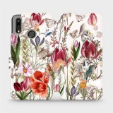 Mobiwear Flip mobile phone case Huawei P Smart 2019 - MP01S Blossoming meadow (5903516751396)