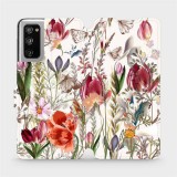 Mobiwear Flip mobile phone case Samsung Galaxy S20 FE - MP01S Blossoming meadow (5903516753888)