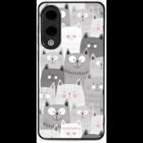 Mobiwear Glossy Samsung Galaxy S25 Edge fényes tok - macskák (5906511916654)