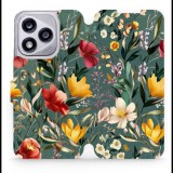 Mobiwear Honor 400 Lite flip tok - zöld rét (5907861003193)