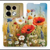 Mobiwear Infinix Note 40 flip tok - nyári rét (5906511888753)