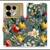 Mobiwear Infinix Note 40 flip tok - zöld rét (5906511889194)