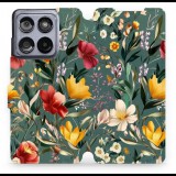 Mobiwear Motorola Edge 60 Fusion flip tok - zöld rét (5907861001557)