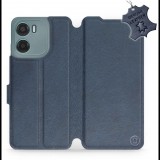 Mobiwear Motorola Moto E15 kék bőr flip tok (5906511825215)