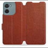 Mobiwear Motorola Moto G05 barna flip tok (5906511821354)