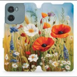 Mobiwear Motorola Moto G05 flip tok - nyári rét (5906511822436)