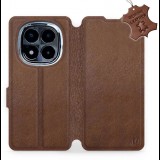 Mobiwear POCO X7 barna bőr flip tok (5906511683334)