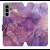 Mobiwear Samsung Galaxy A26 flip tok - lila márvány (5906511812482)