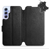 Mobiwear Samsung Galaxy A34 5G bőr flip tok - Fekete (5904808507134)