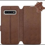 Mobiwear Samsung Galaxy S10 barna flipes bőr tok (5903226811861)