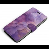 Mobiwear Samsung Galaxy S22 flip tok - VP20S, lila márvány (5904808140300)