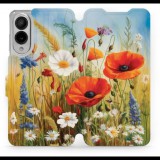 Mobiwear Samsung Galaxy S25 Edge flip tok - nyári rét (5906511887114)