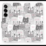 Mobiwear Samsung Galaxy S25 flip tok - macskák (5906511686021)