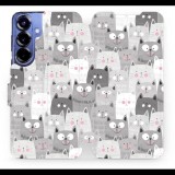 Mobiwear Samsung Galaxy S25 Plus flip tok - macskák (5906511687561)
