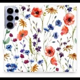 Mobiwear Samsung Galaxy S25 Ultra flip tok - mezei virágok (5906511689824)