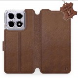 Mobiwear Xiaomi 14T Pro barna bőr flip tok (5906511511705)