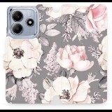 Mobiwear Xiaomi Redmi Note 14 5G virág mintás flipes tok (5906511501034)