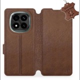 Mobiwear Xiaomi Redmi Note 14 Pro Plus 5G barna bőr flip tok (5906511504004)