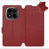 Mobiwear Xiaomi Redmi Note 14 Pro Plus 5G sötétpiros bőr flip tok (5906511504028)