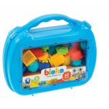 Mochtoys Bloko: Tüskés építőjáték bőröndben - 60 db-os