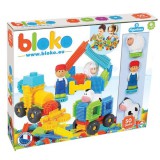 Mochtoys Bloko: Tüskés építőjáték farm figurákkal - 50 db-os