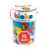 Mochtoys Bloko: Tüskés építőjáték hengerben - 75 db-os