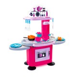 Mochtoys Chefs: Rózsaszín-lila játékkonyha 26 kiegészítővel